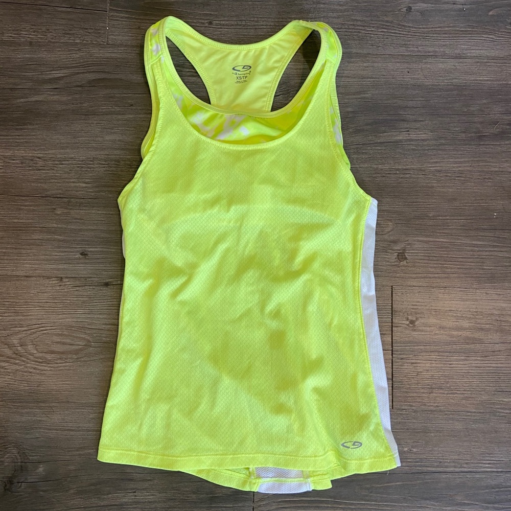 [Champion] Activewear Neon Tank w/ Built in Bra XS